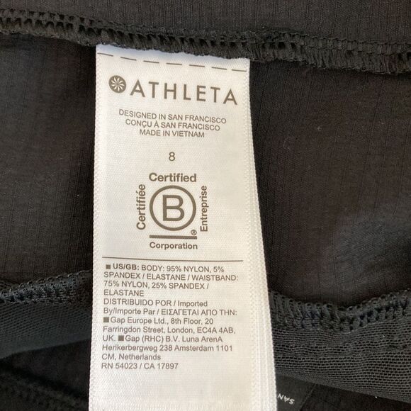 Athleta Trekkie North Midrise Black Short Size 8 - Picture 8 of 14